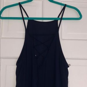 Cute strapy navy dress!